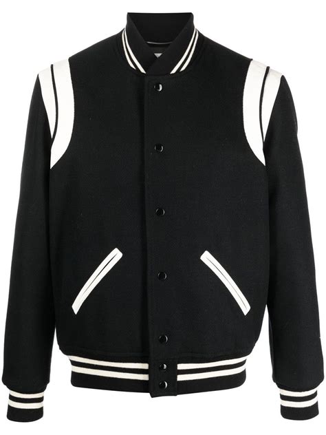 ysl teddy jacket replica|farfetch ysl bomber jacket.